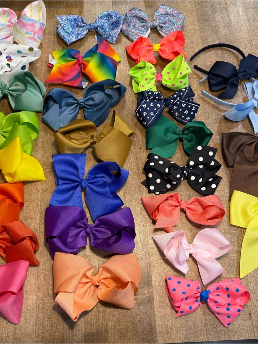 Girls Hair Bow Lot